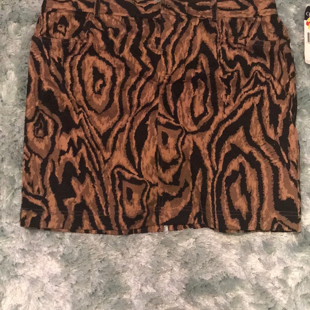 Mini print skirt